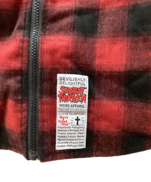 SABBAT13（サバトサーティーン）SABBAT13 (サバトサーティーン) フードジャケット レッド サイズ:Ｍ 未使用品の古着・服飾アイテム