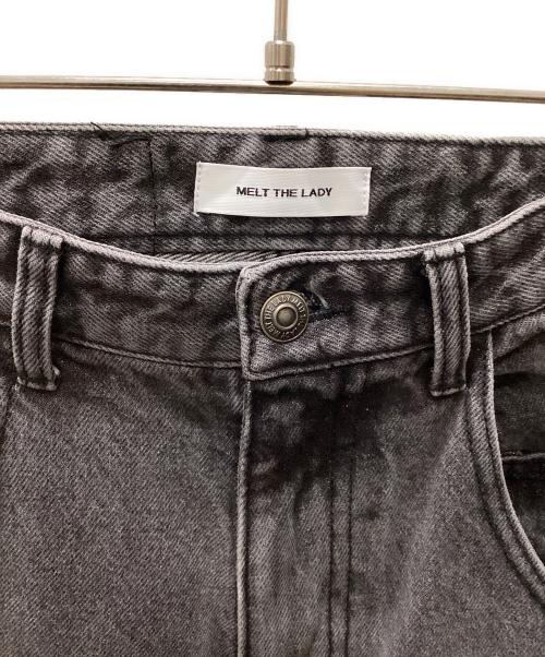 melt the lady（メルトザレディ）melt the lady (メルトザレディ) ダメージ加工デニムパンツ グレー サイズ:Sの古着・服飾アイテム