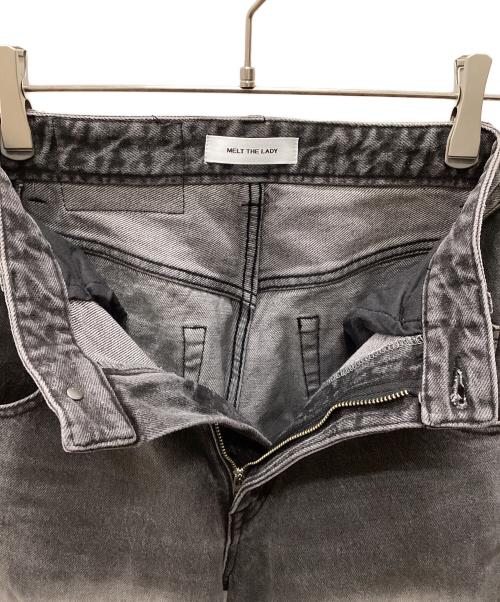 melt the lady（メルトザレディ）melt the lady (メルトザレディ) ダメージ加工デニムパンツ グレー サイズ:Sの古着・服飾アイテム