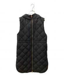 TAION×UNFILO（タイオン×アンフィーロ）の古着「キルティングダウンベスト」｜ブラック
