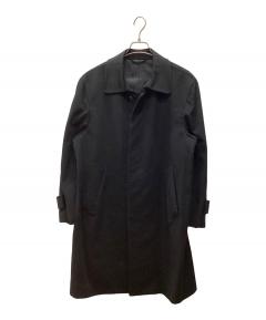 中古・古着通販】D'URBAN (ダーバン) レザー トレンチコート ブラック