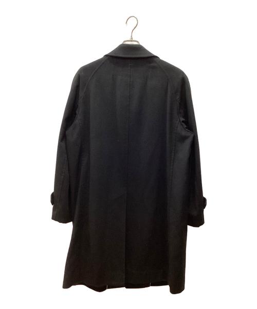 D'URBAN（ダーバン）D'URBAN (ダーバン) カシミヤステンカラーコート ブラック サイズ:Sの古着・服飾アイテム