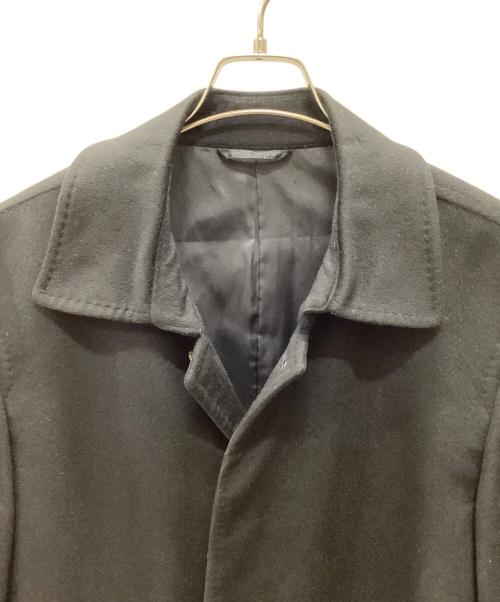 D'URBAN（ダーバン）D'URBAN (ダーバン) カシミヤステンカラーコート ブラック サイズ:Sの古着・服飾アイテム