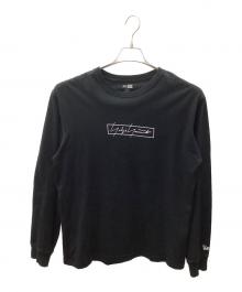 YOHJI YAMAMOTO×New Era（ヨウジヤマモト×ニューエラ）の古着「ボックスロゴロングスリーブTシャツ」｜ブラック