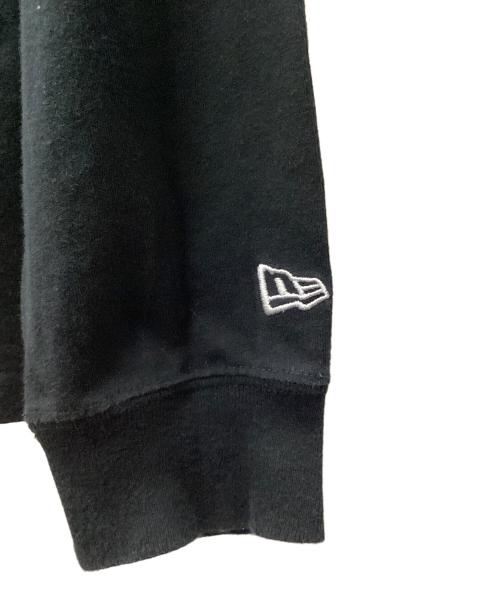 YOHJI YAMAMOTO（ヨウジヤマモト）YOHJI YAMAMOTO (ヨウジヤマモト) New Era (ニューエラ) ボックスロゴロングスリーブTシャツ ブラック サイズ:LARGEの古着・服飾アイテム
