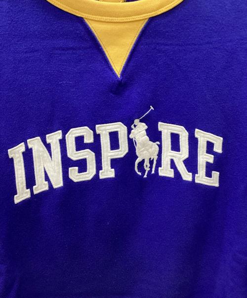 POLO RALPH LAUREN（ポロ・ラルフローレン）POLO RALPH LAUREN (ポロ・ラルフローレン) INSPRE イエロー×ブルー サイズ:XLの古着・服飾アイテム