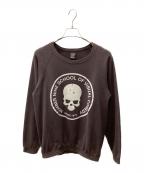 NUMBER (N)INEナンバーナイン）の古着「弾痕 サークル スカル スウェット」｜パープル