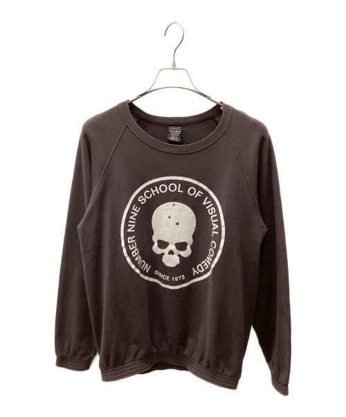 NUMBER (N)INE（ナンバーナイン）NUMBER (N)INE (ナンバーナイン) 弾痕 サークル スカル スウェット パープル サイズ:2の古着・服飾アイテム