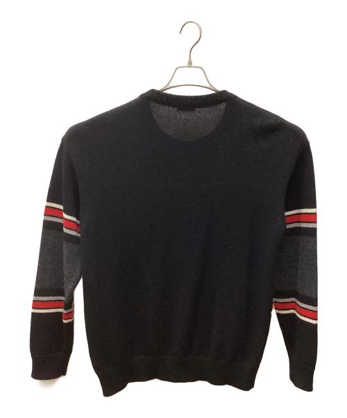 Saint Laurent Paris（サンローランパリ）Saint Laurent Paris (サンローランパリ) 恐竜デザインニット ブラック サイズ:Ｍの古着・服飾アイテム