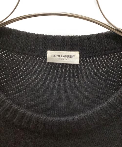 Saint Laurent Paris（サンローランパリ）Saint Laurent Paris (サンローランパリ) 恐竜デザインニット ブラック サイズ:Ｍの古着・服飾アイテム