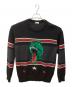 Saint Laurent Paris（サンローランパリ）の古着「恐竜デザインニット」｜ブラック