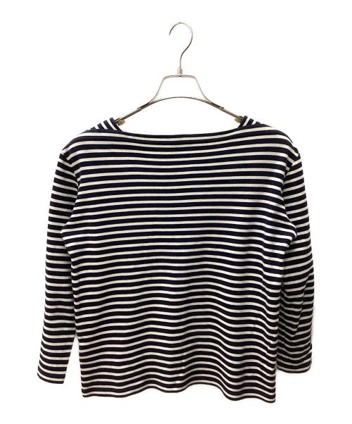 Saint Laurent Paris（サンローランパリ）Saint Laurent Paris (サンローランパリ) 長袖カットソー ネイビー×ホワイト サイズ:XSの古着・服飾アイテム