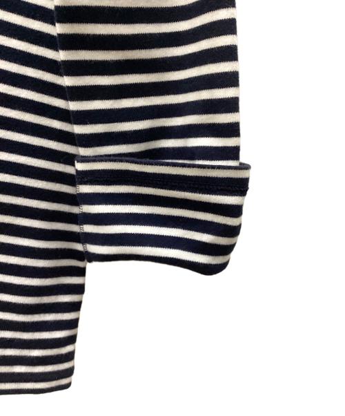 Saint Laurent Paris（サンローランパリ）Saint Laurent Paris (サンローランパリ) 長袖カットソー ネイビー×ホワイト サイズ:XSの古着・服飾アイテム