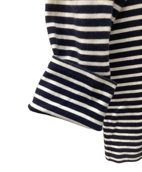 Saint Laurent Paris（サンローランパリ）Saint Laurent Paris (サンローランパリ) 長袖カットソー ネイビー×ホワイト サイズ:XSの古着・服飾アイテム