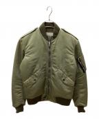 Saint Laurent Parisサンローランパリ）の古着「MA-1 ボンバージャケット」｜オリーブ