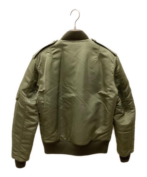 Saint Laurent Paris（サンローランパリ）Saint Laurent Paris (サンローランパリ) MA-1 ボンバージャケット オリーブ サイズ:44の古着・服飾アイテム