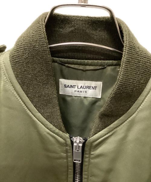 Saint Laurent Paris（サンローランパリ）Saint Laurent Paris (サンローランパリ) MA-1 ボンバージャケット オリーブ サイズ:44の古着・服飾アイテム