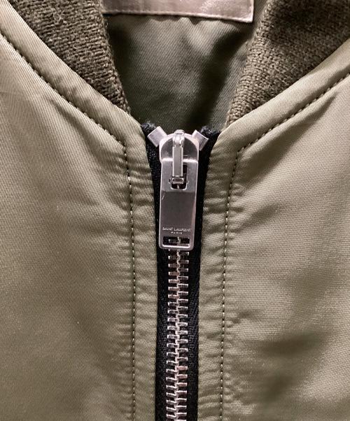 Saint Laurent Paris（サンローランパリ）Saint Laurent Paris (サンローランパリ) MA-1 ボンバージャケット オリーブ サイズ:44の古着・服飾アイテム