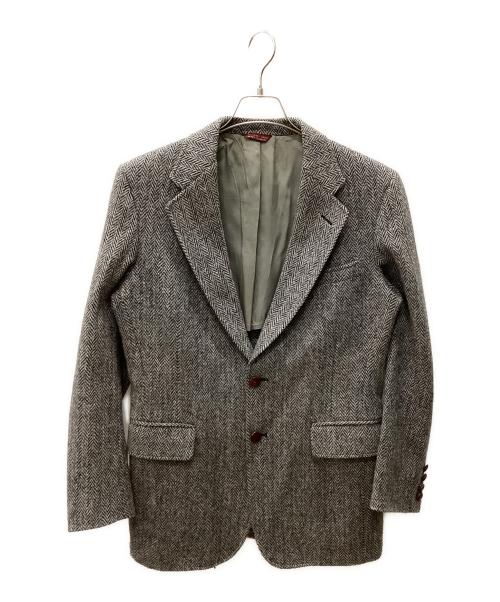 Harris Tweed（ハリスツイード）Harris Tweed (ハリスツイード) CRICKEREER テーラードジャケット グレー サイズ:表記無しの古着・服飾アイテム