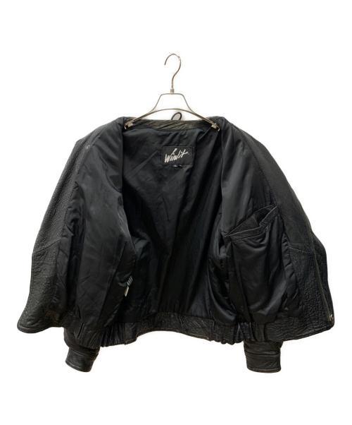 WINLIT（ウィンリット）WINLIT (ウィンリット) ダブルライダースジャケット ブラック サイズ:Sの古着・服飾アイテム