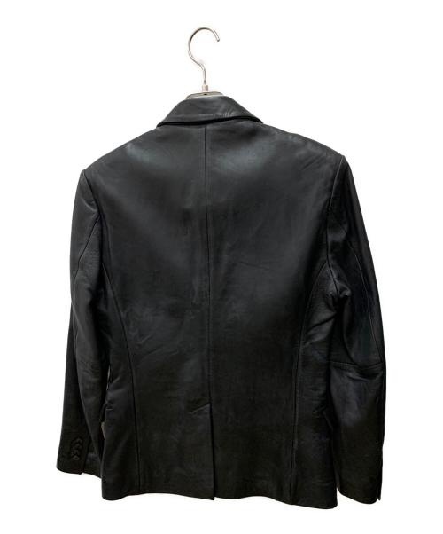 Liugoo Leathers（リューグーレザーズ）LIUGOO LEATHERS (リューグーレザーズ) ラムレザーテーラードジャケット ブラック サイズ:Mの古着・服飾アイテム