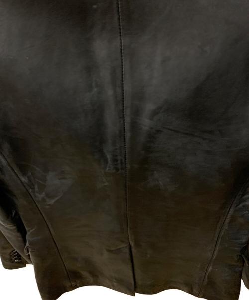 Liugoo Leathers（リューグーレザーズ）LIUGOO LEATHERS (リューグーレザーズ) ラムレザーテーラードジャケット ブラック サイズ:Mの古着・服飾アイテム