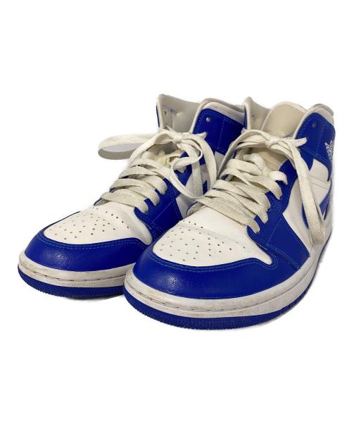 NIKE（ナイキ）NIKE (ナイキ) Air Jordan 1 Mid Kentucky Blue ブルー×ホワイト サイズ:24.5cmの古着・服飾アイテム