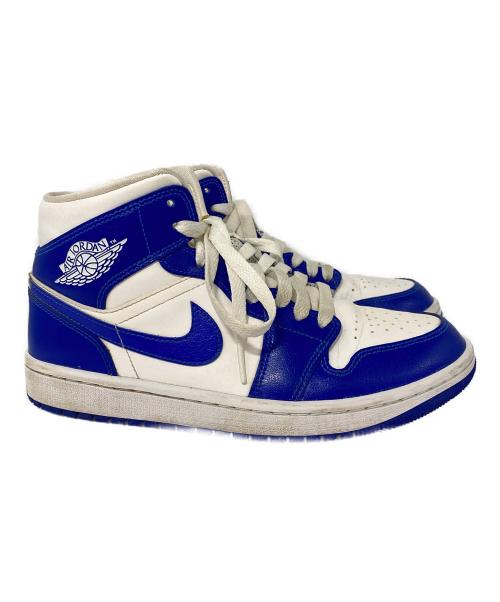 NIKE（ナイキ）NIKE (ナイキ) Air Jordan 1 Mid Kentucky Blue ブルー×ホワイト サイズ:24.5cmの古着・服飾アイテム
