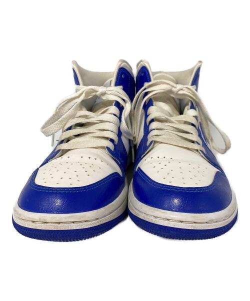 NIKE（ナイキ）NIKE (ナイキ) Air Jordan 1 Mid Kentucky Blue ブルー×ホワイト サイズ:24.5cmの古着・服飾アイテム