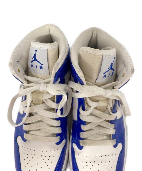 NIKE（ナイキ）NIKE (ナイキ) Air Jordan 1 Mid Kentucky Blue ブルー×ホワイト サイズ:24.5cmの古着・服飾アイテム