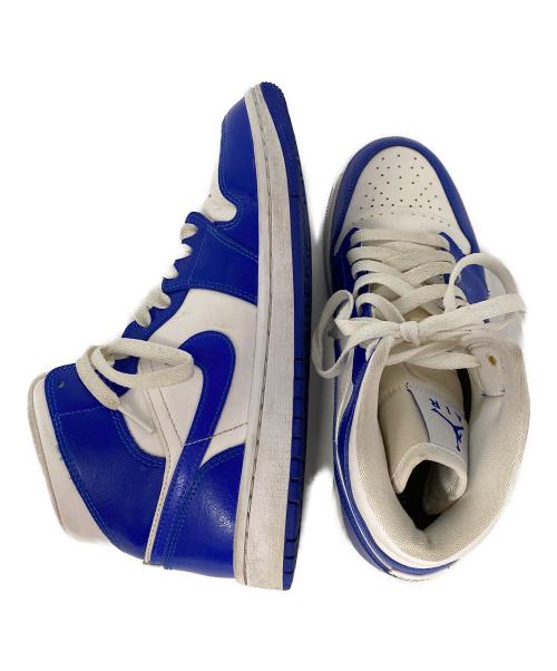 NIKE（ナイキ）NIKE (ナイキ) Air Jordan 1 Mid Kentucky Blue ブルー×ホワイト サイズ:24.5cmの古着・服飾アイテム