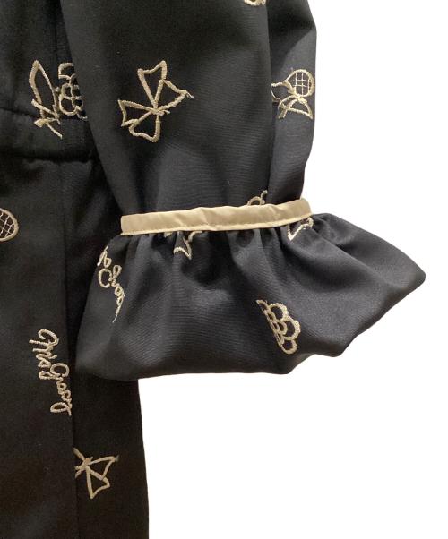 M'S GRACY（エムズグレイシー）M'S GRACY (エムズグレイシー) カメリア刺繍 スプリングジャケット ブラック サイズ:Mの古着・服飾アイテム