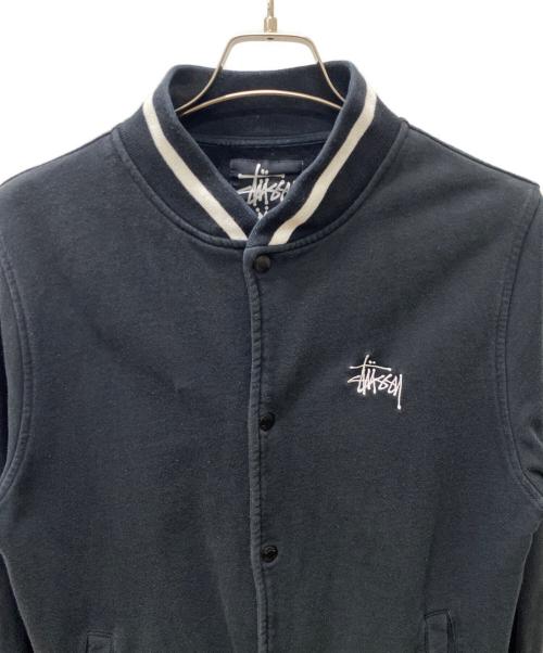stussy（ステューシー）stussy (ステューシー) スタジャン ブラック サイズ:XLの古着・服飾アイテム