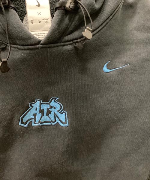 NIKE（ナイキ）NIKE (ナイキ) OFFWHITE (オフホワイト) FLC HOODIE BLACK 22HO-S ネイビー サイズ:Lの古着・服飾アイテム