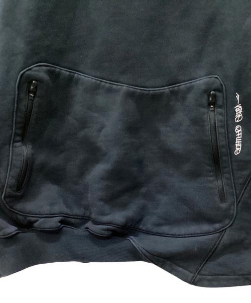 NIKE（ナイキ）NIKE (ナイキ) OFFWHITE (オフホワイト) FLC HOODIE BLACK 22HO-S ネイビー サイズ:Lの古着・服飾アイテム