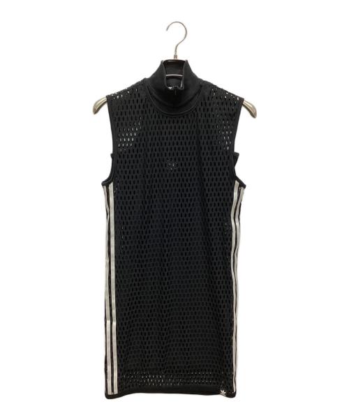 adidas（アディダス）adidas (アディダス) リブワンピース ブラック サイズ:Sの古着・服飾アイテム