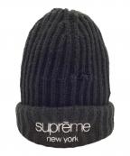 SUPREMEシュプリーム）の古着「Classic Logo Chunky Ribbed Beanie」｜ブラック