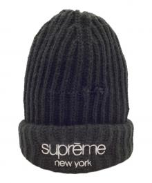 SUPREME（シュプリーム）の古着「Classic Logo Chunky Ribbed Beanie」｜ブラック
