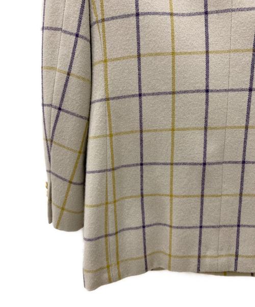 Burberry's（バーバリーズ）Burberry's (バーバリーズ) テーラードジャケット アイボリー×ネイビー サイズ:9ARの古着・服飾アイテム