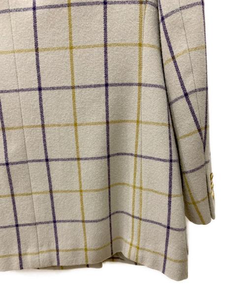 Burberry's（バーバリーズ）Burberry's (バーバリーズ) テーラードジャケット アイボリー×ネイビー サイズ:9ARの古着・服飾アイテム
