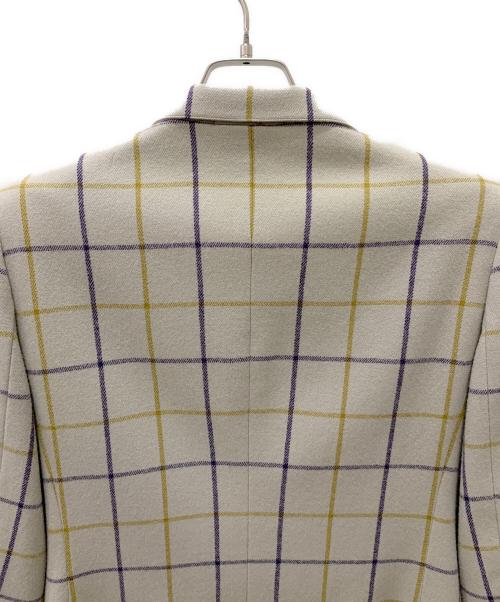 Burberry's（バーバリーズ）Burberry's (バーバリーズ) テーラードジャケット アイボリー×ネイビー サイズ:9ARの古着・服飾アイテム