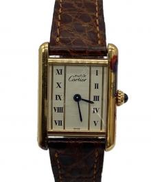 Cartier（カルティエ）の古着「マストタンクヴェルメイユ」｜ベージュ