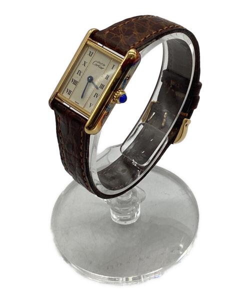 Cartier（カルティエ）Cartier (カルティエ) マストタンクヴェルメイユ ベージュの古着・服飾アイテム