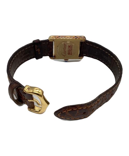 Cartier（カルティエ）Cartier (カルティエ) マストタンクヴェルメイユ ベージュの古着・服飾アイテム