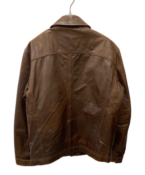 Timberland（ティンバーランド）Timberland (ティンバーランド) レザージャケット ブラウン サイズ:Sの古着・服飾アイテム