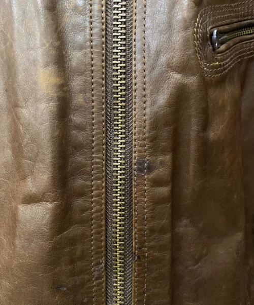 Timberland（ティンバーランド）Timberland (ティンバーランド) レザージャケット ブラウン サイズ:Sの古着・服飾アイテム