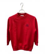 adidasアディダス）の古着「ラグランスウェット」｜レッド