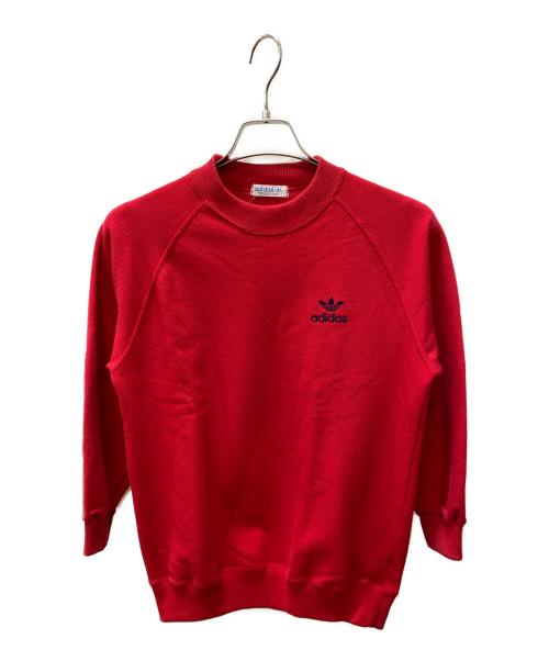 adidas（アディダス）adidas (アディダス) ラグランスウェット レッド サイズ:Sの古着・服飾アイテム