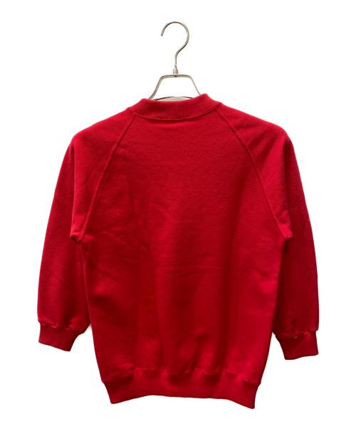 adidas（アディダス）adidas (アディダス) ラグランスウェット レッド サイズ:Sの古着・服飾アイテム