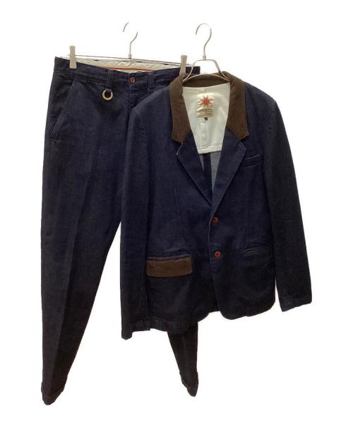 Nasngwam（ナスングワム）Nasngwam (ナスングワム) 2Bデニムセットアップ ネイビー サイズ:Mの古着・服飾アイテム